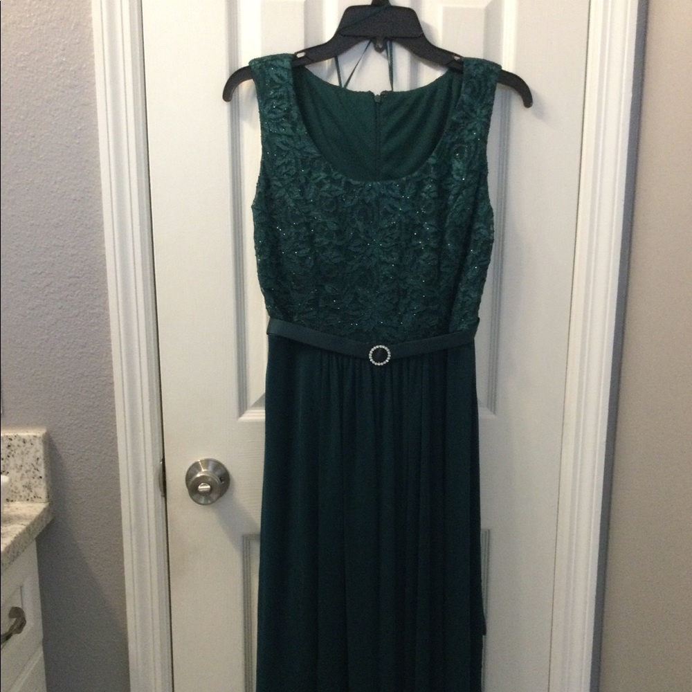Formal dress with handkerchief hem